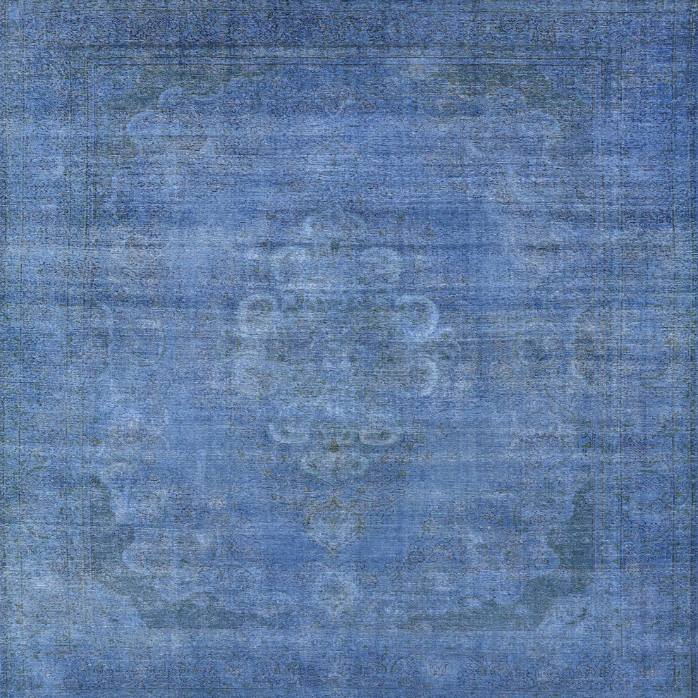 Ahgly Company Indoor Square Mid-Century Modern Area Rugs, 7' Square