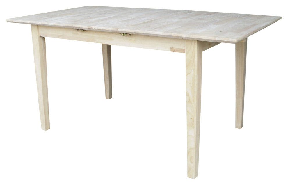 International Concepts Unfinished Rectangular Shaker Dining Table