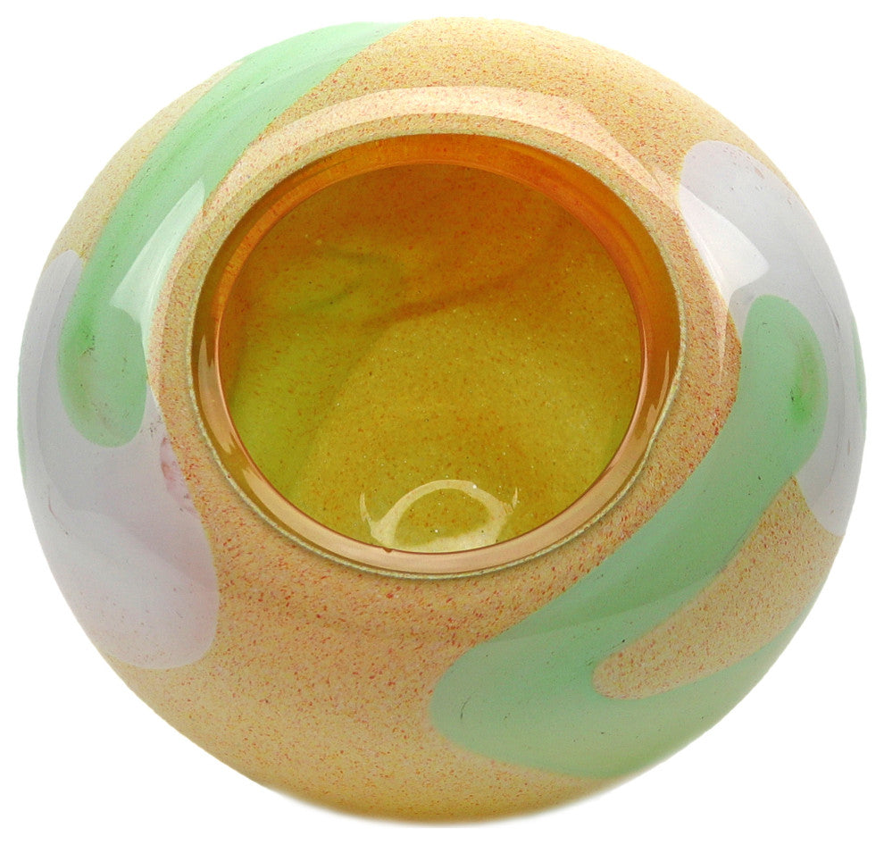 Capri Vase Yellow Green Opal
