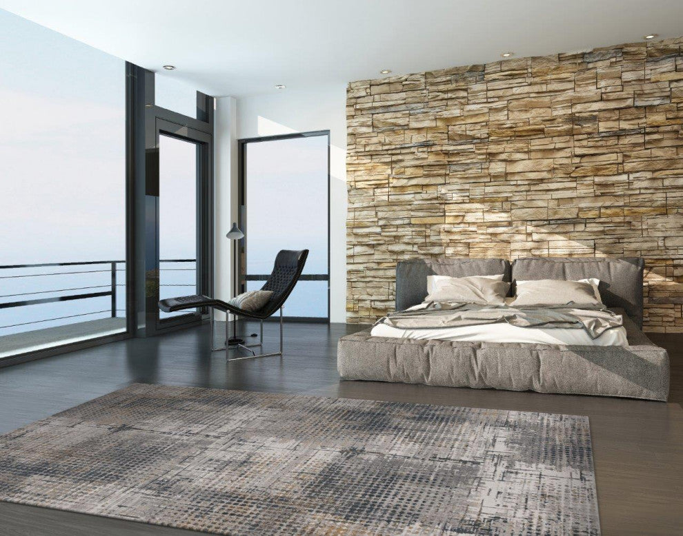 Lara Ivory/Grey Inspire 5'3" x 7'7" Rug
