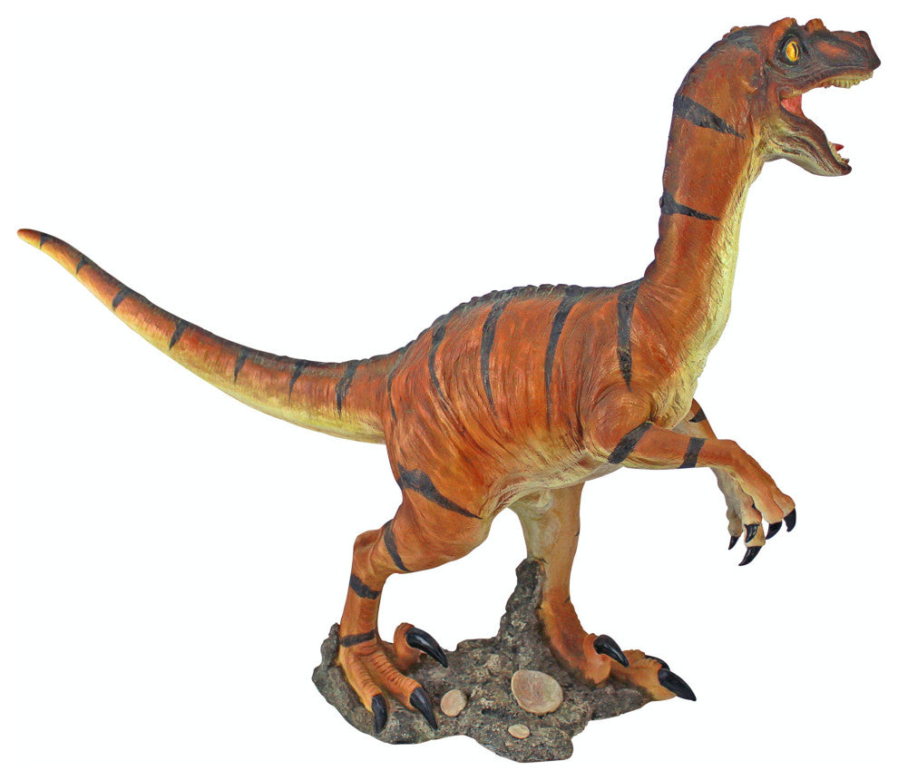Velociraptor Scaled Dinosaur Statue