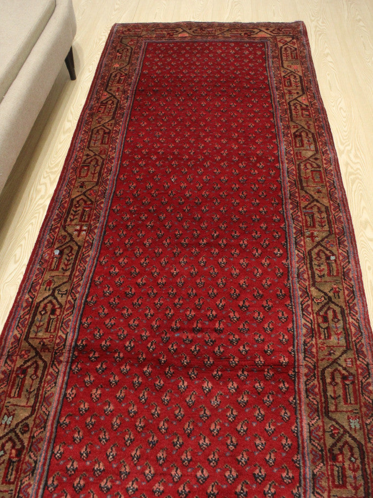 Vintage Distressed Naheed Red Runner