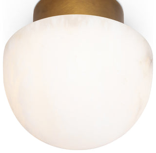 Regina Andrew Parker Alabaster Flush Mount/Natural Brass