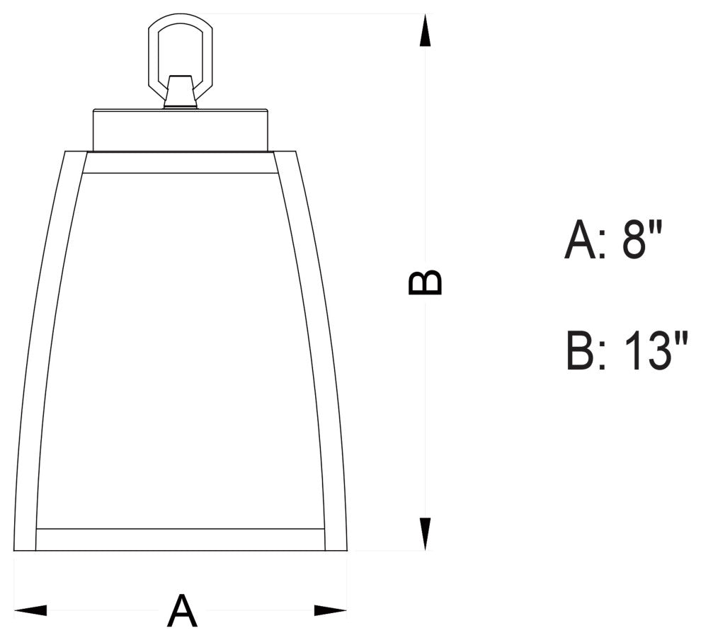 Granville 8" Outdoor Pendant Oil Burnished Bronze