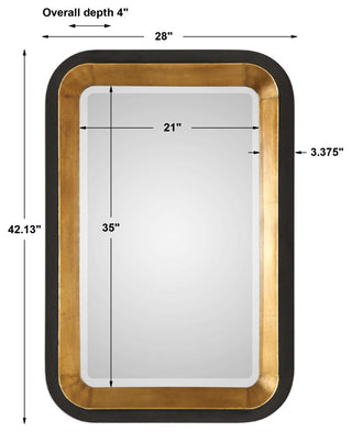 Uttermost Niva Metallic Gold Wall Mirror