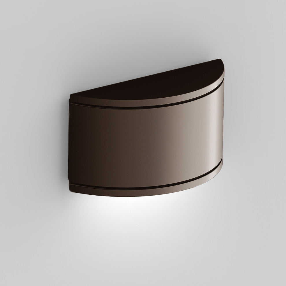 WAC Lighting Tube LED Outdoor Half Cylinder Wall Light, Bronze