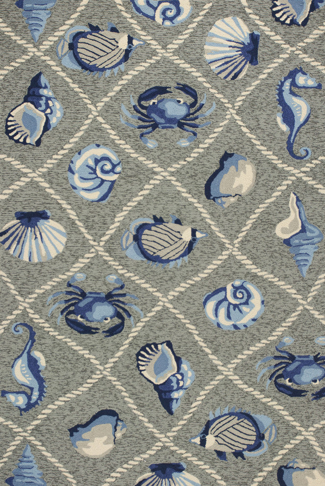 Harbor 4219 Gray Seaside Rug, 3''3"x5''3"