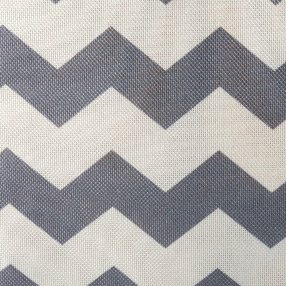 Polyester Bin Chevron Gray Trapezoid Large 20x14"x11"
