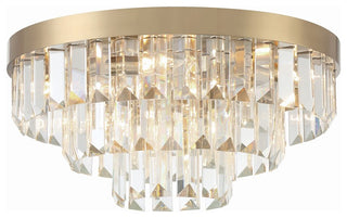 CRYSTORAMA Hayes 8 Light Aged Brass Ceiling Mount