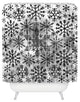 Deny Designs Ruby Door Snow Leopard Snowflake Shower Curtain