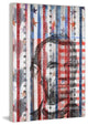 "Honest Abe" Print on White Wood, 30"x45"