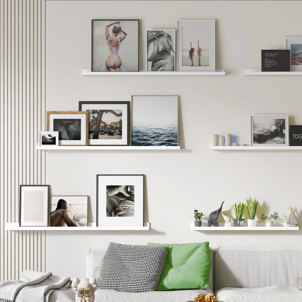 Welland Floating Shelves Wall Mounted Wall Shelves Set of 3, 36"