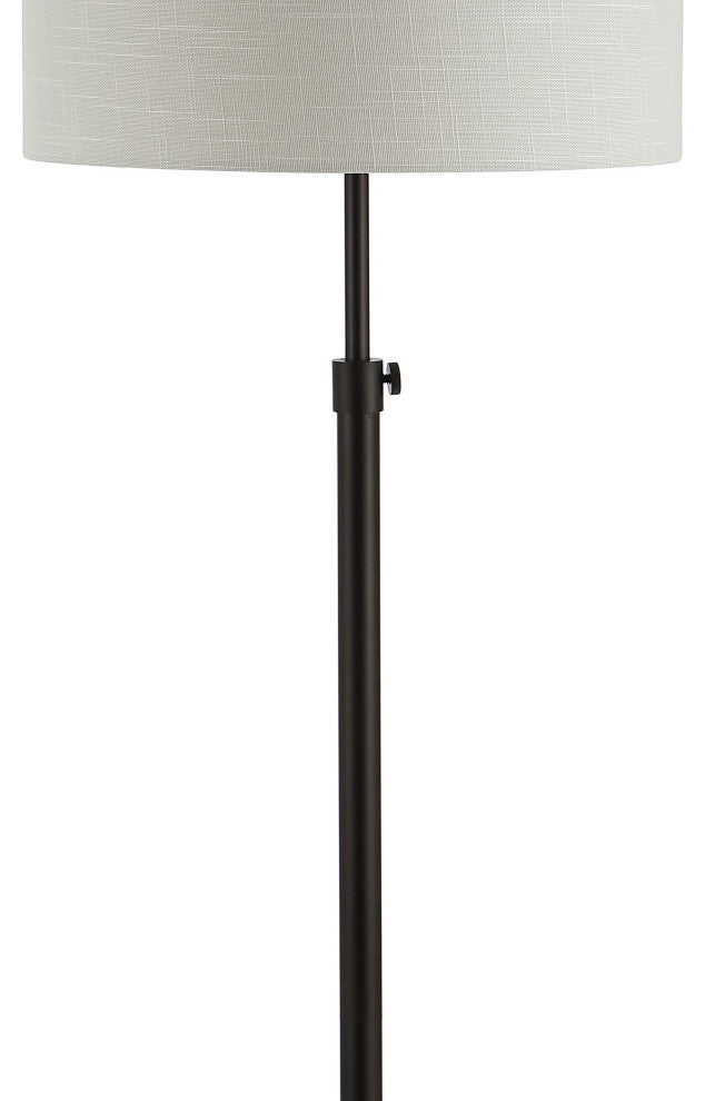 June Adjustable Metal/Marble LED Floor Lamp, Oil Rubbed Bronze