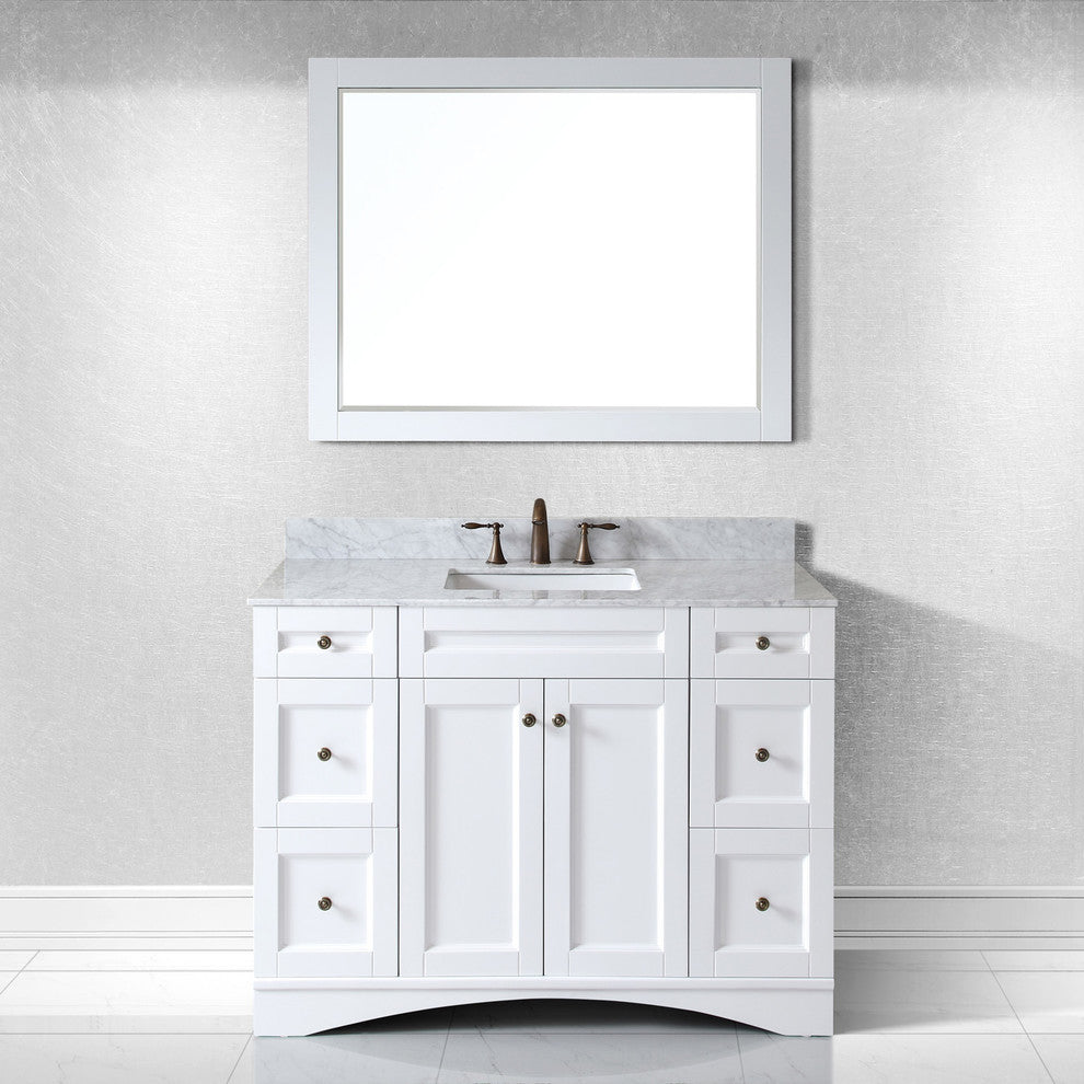 Elise 48" Single Bathroom Vanity Set, White
