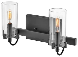 Hinkley Ryden Small Two Light Vanity, Black
