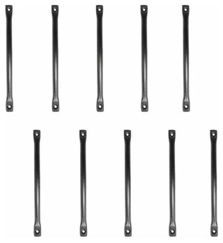 10 Door or Drawer Pull Black Wrought Iron 7" |