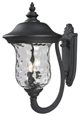 Armstrong 3 Light Outdoor Wall Light, Black