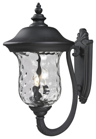 Armstrong 3 Light Outdoor Wall Light, Black