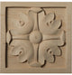 5 1/8"W x 5 1/8"H x 7/8"D Large Edinburgh Rosette, Cherry