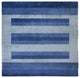 HAND KNOTTED LOOM WOOL ECO-FRIENDLY AREA RUGS-Rectangle,Blue,Contemporary, [Square] 8'x8'