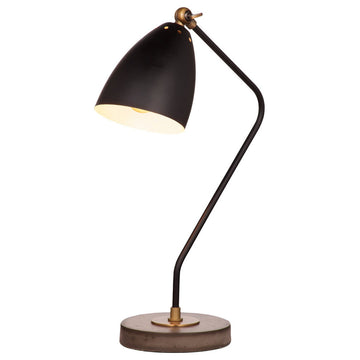 Correll Task Lamp - Brass with Cement