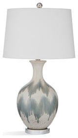 Briony Table Lamp - Gray/White Glaze