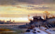 Anton Doll Figures in a Winter Landscape, Gallery Wrapped Canvas, 18"x27"