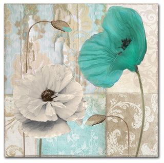 Color Bakery 'Beach Poppies III' Canvas Art, 18"x18"