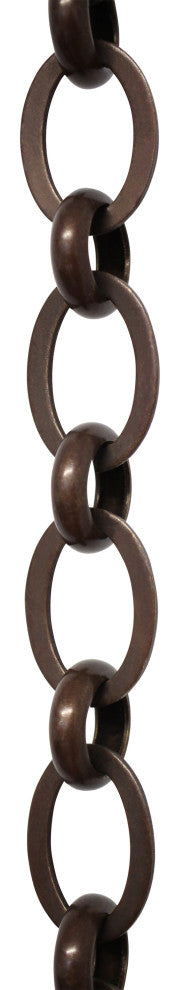RCH Hardware Brass Loop Chandelier Chain, 3', Bronze, U40