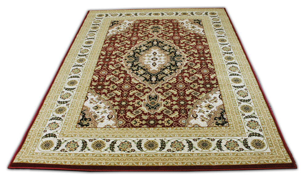 7'x10' Authentic Burgundy Traditional Modern Living Room Area Rug