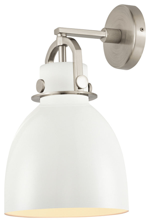 Innovations Newton Sphere 1 8" Sconce Satin Nickel