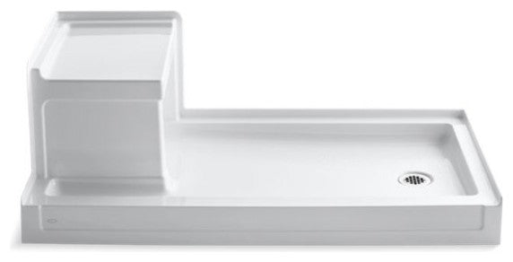 Kohler Tresham 60" X 32" Right-Hand Drain Shower Base, White