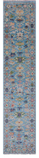 2' 6" X 11' 6" Turkish Oushak Hand Knotted Wool Runner Rug - Q14986