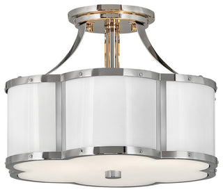 Chance Semi-Flush Mount in Polished Nickel