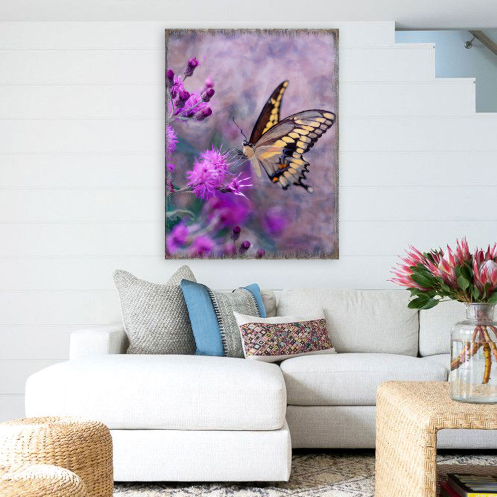 Machaon Art Wooden Wall Art, Oversized 48x36