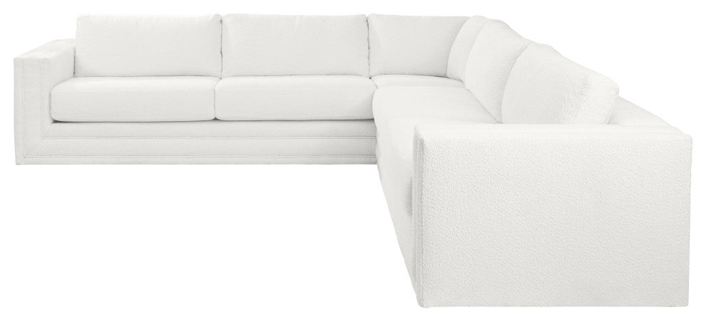Nativa Interiors Hermes 2 Pieces Sectional, Off White