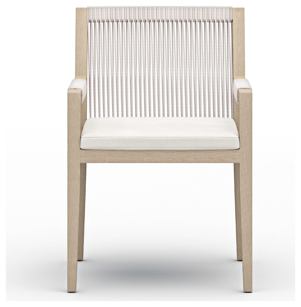 Sherwood Outdoor Dining Armchair-Brown