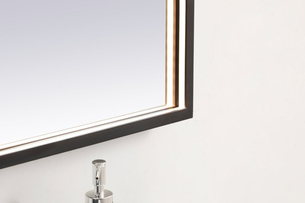 Modern Black Led Mirror
