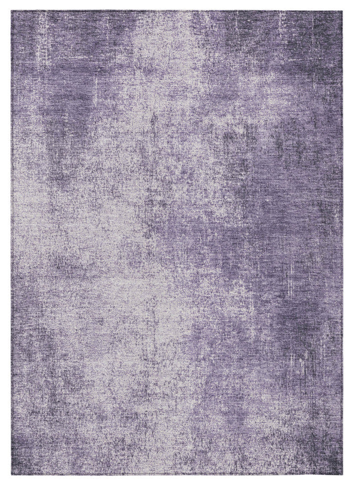 Machine Washable Indoor/Outdoor Chantille ACN1903 Violet 5' x 7'6" Rug