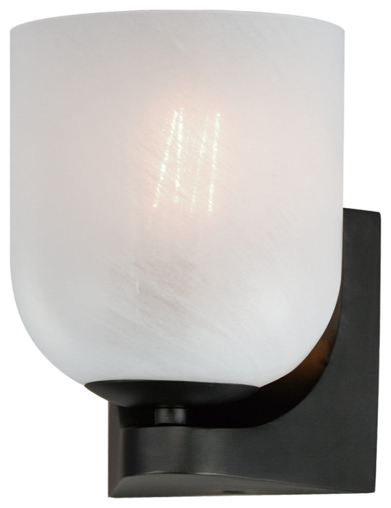 Maxim 21231 Scoop 8" Tall Bathroom Sconce - Black