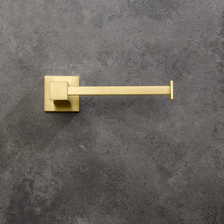 Cube 2-Piece Bathroom Hardware Set, Brushed Gold