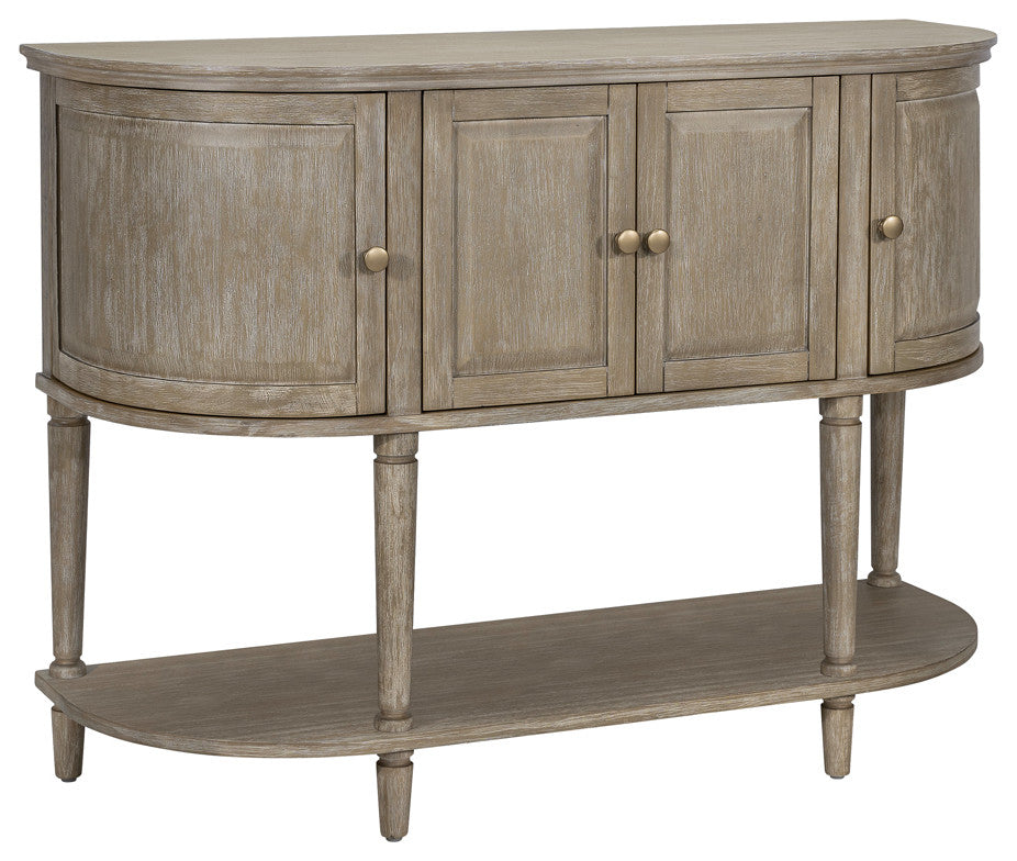 Martha Stewart Ayanna Accent Cabinet With Lower Shelf, Reclaimed Wheat