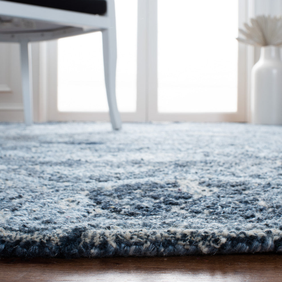 Safavieh Natural Fiber Collection MRQ110N Rug, Blue/Grey, 6' X 9'