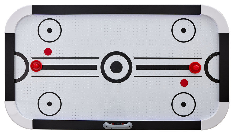 VEVOR 72" Air-Powered Hockey Table Sport Hockey Game Pushers Pucks LED Scoring