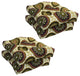 16" Polyester Outdoor Square Tufted Chair Cushions, Set of 4, Earthly Delight