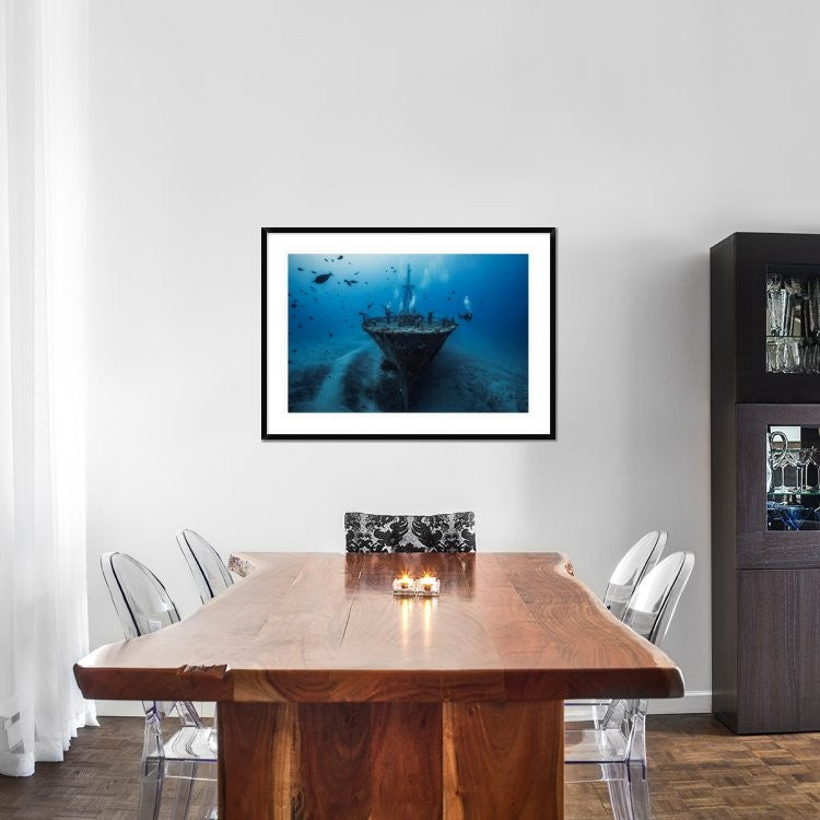 "Hai Siang Wreck" Framed Digital Print by Barathieu Gabriel, 44x32"