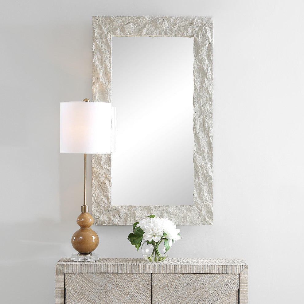 Uttermost Quarry Rectangle Stone Veneer Mirror