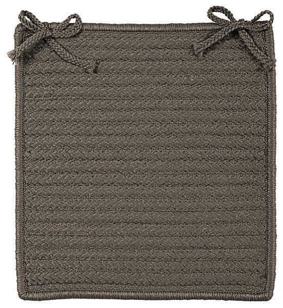 Colonial Mills Chair Pad Simply Home Solid Gray Chair Pad