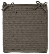 Colonial Mills Chair Pad Simply Home Solid Gray Chair Pad