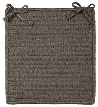 Colonial Mills Chair Pad Simply Home Solid Gray Chair Pad